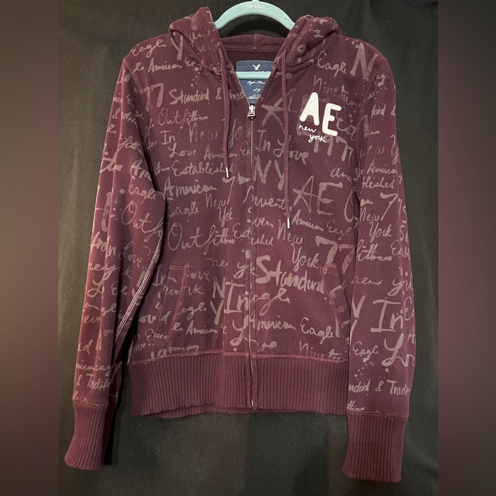 American Eagle Outfitters “New York” Graffiti Hoodie Sweatshirt (Sz XL)